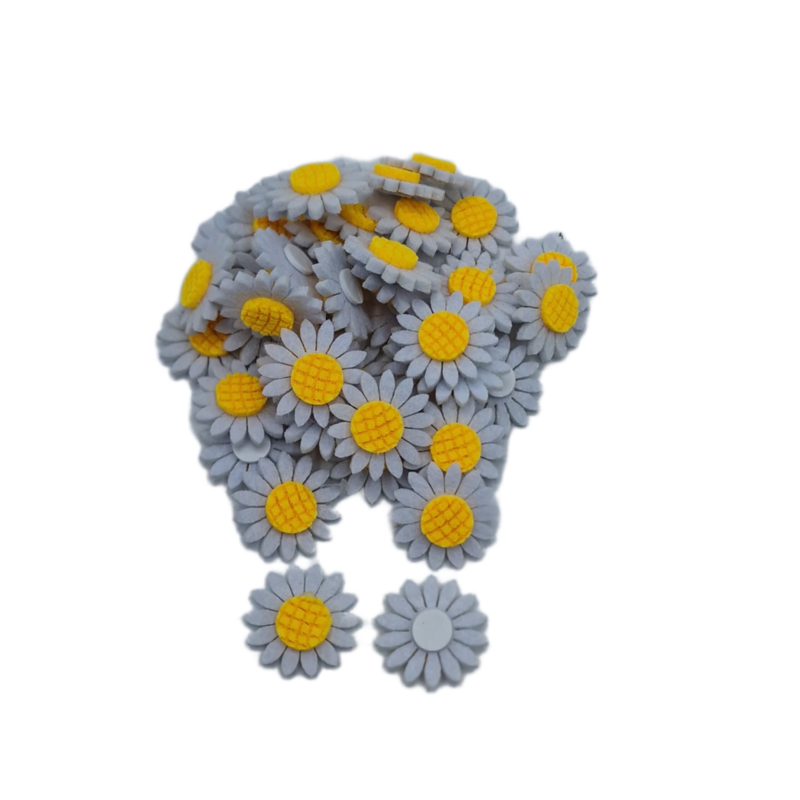 Figurina fetru floare 50/set , 2 cm , engros