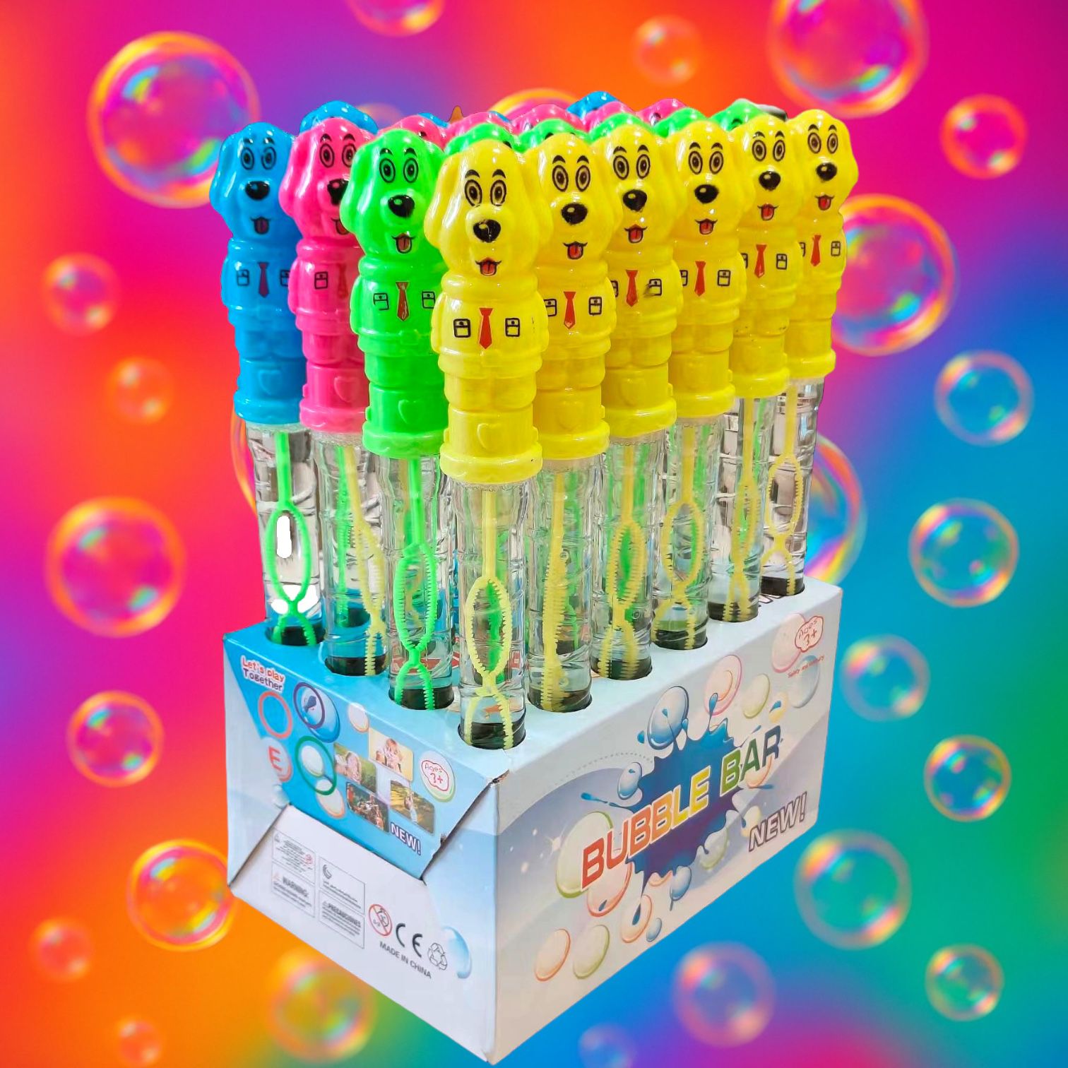 Baloane de săpun cu figură cățeluș simpatic – 37 cm – 24 bucăți – H702 Engros