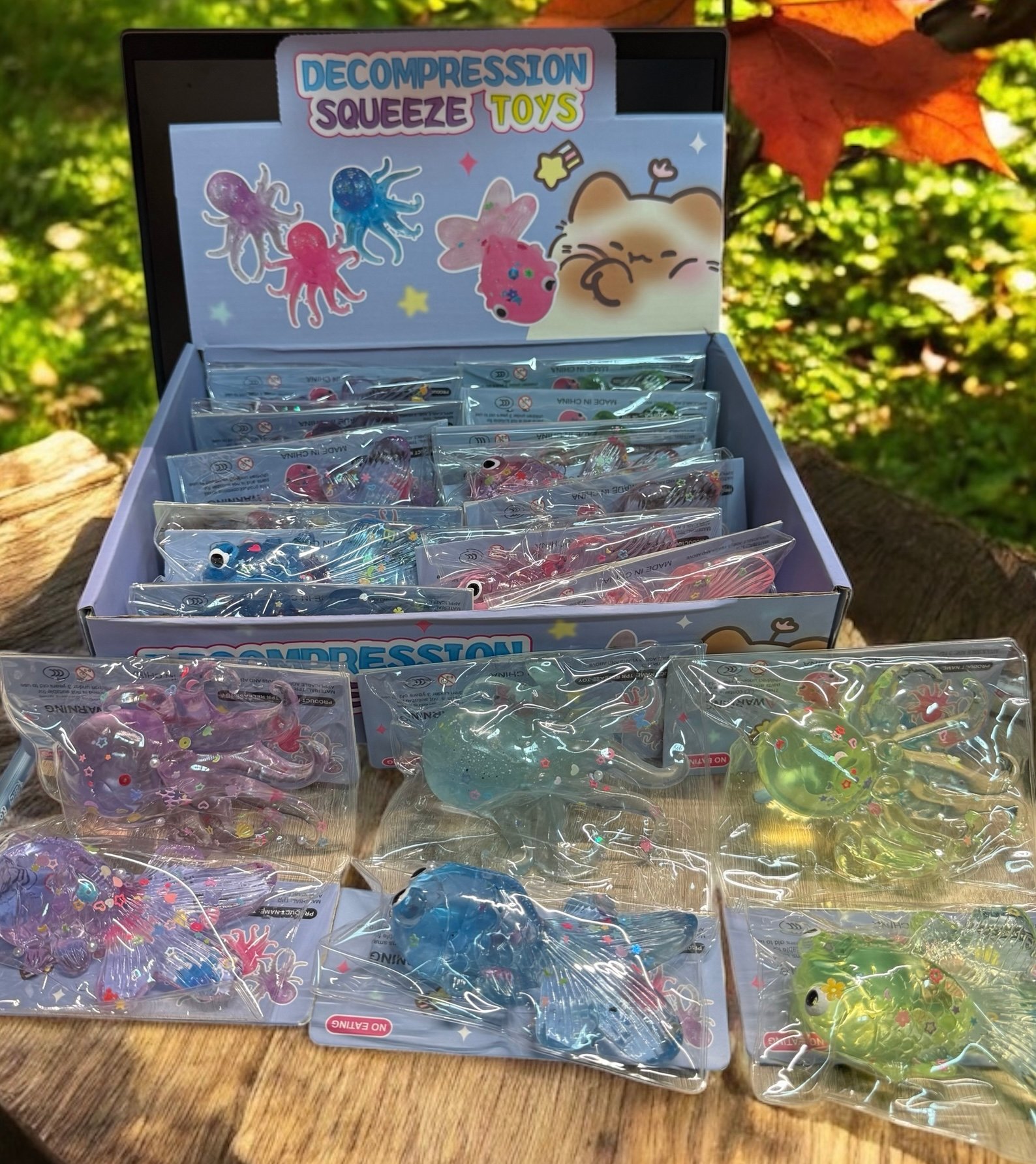 Slime Antistres Gelatinos cu Figurine Marine – Jucărie Decompresie,En-gros
