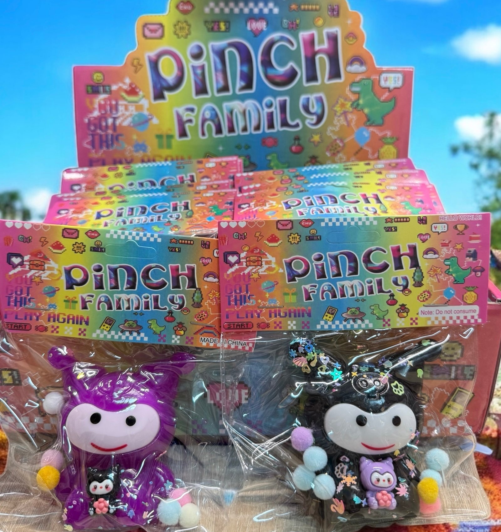 Jucării Antistres Kuromi – Pinch Family – Figurine Squishy cu Detalii Kawaii,En-gros