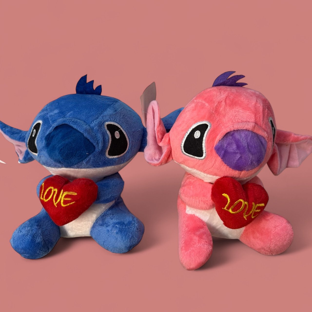 Stitch & Angel cu Inimioară LOVE – 23x16 cm,En-gros