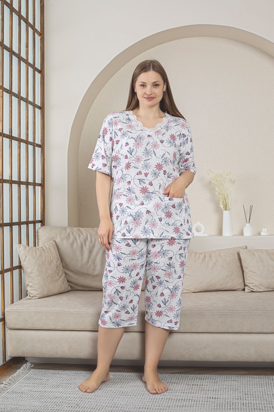 Pijama Dama Batal Berfin Capri 9000 Engros