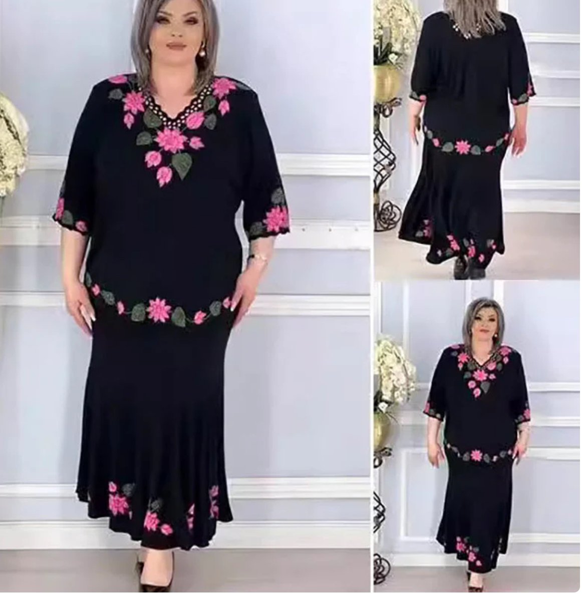 Compleu en gross de vară fustă și bluza