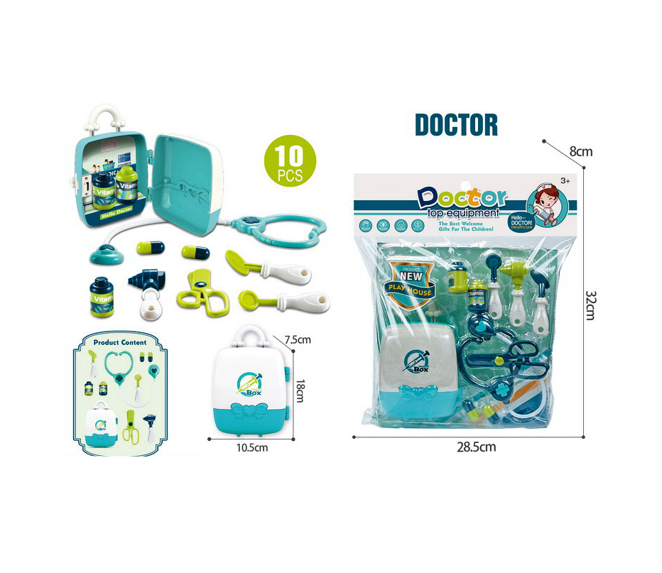 Set Doctor in Gentuta cu Stetoscop 10 Psc 6511110050983 Engros