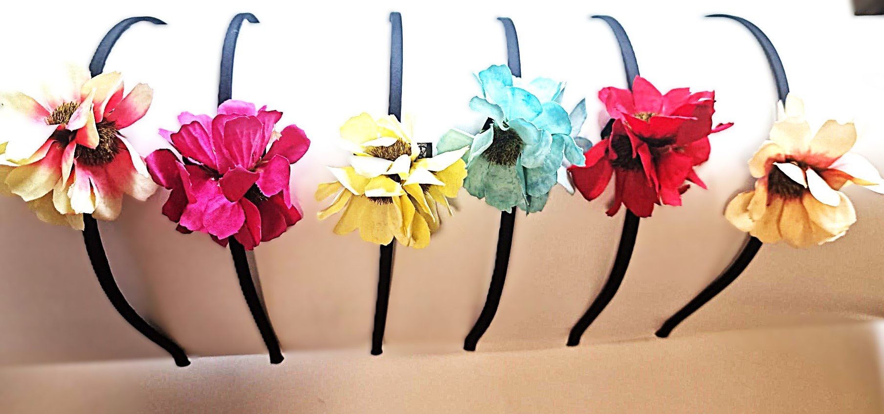 Coronite metal satinat cu decor floare aplicata, B13-6