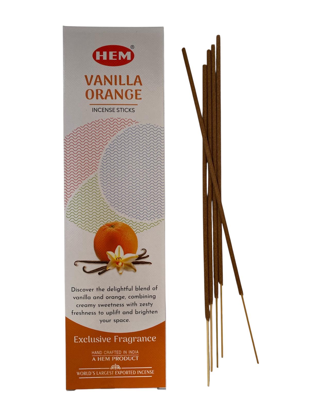 Betisoare parfumate VANILLA ORANGE, 25g/cutie