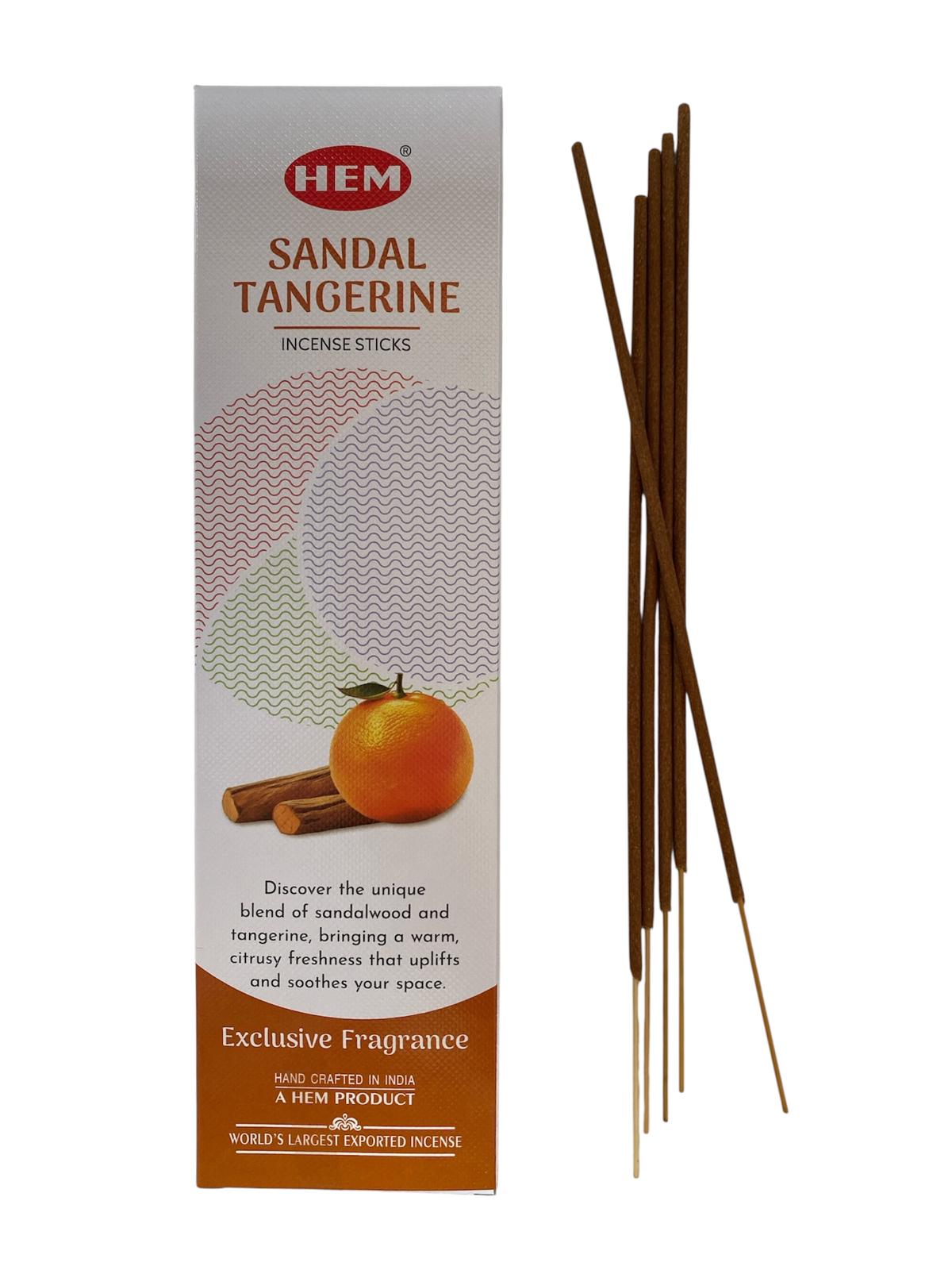 Betisoare parfumate SANDAL TANGERINE, 25g/cutie