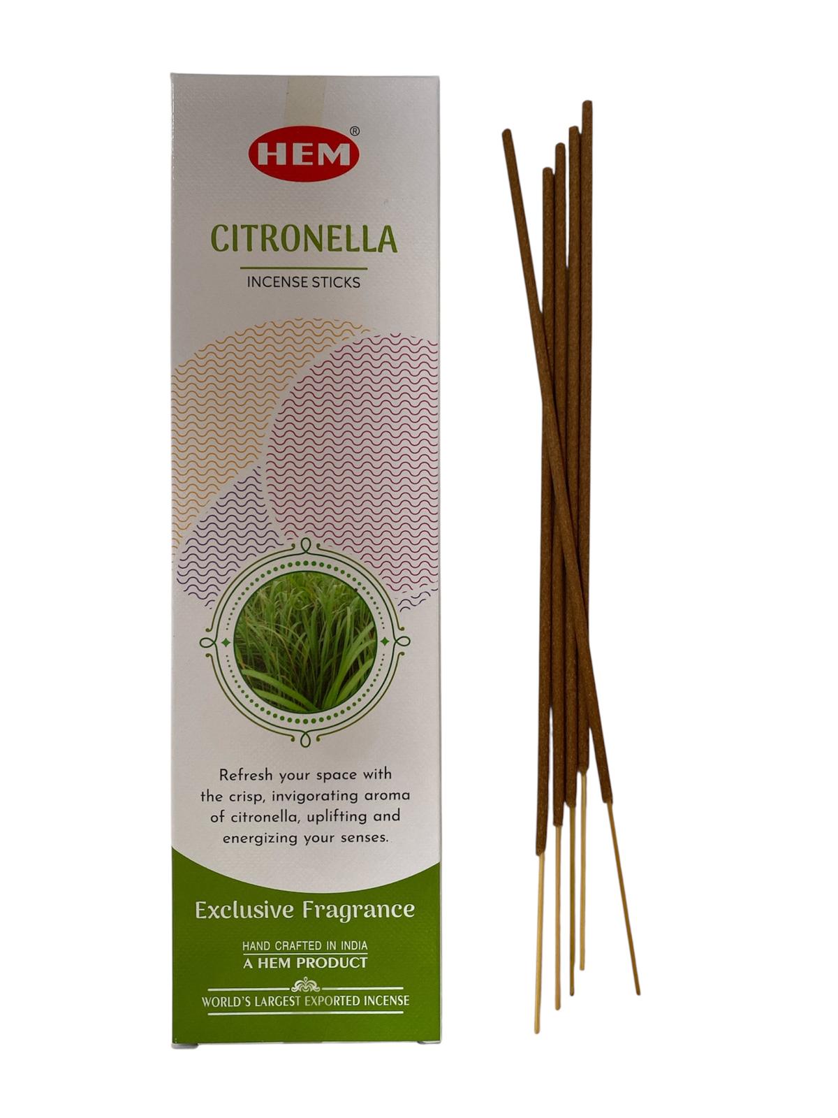 Betisoare parfumate CITRONELLA, 25g/cutie
