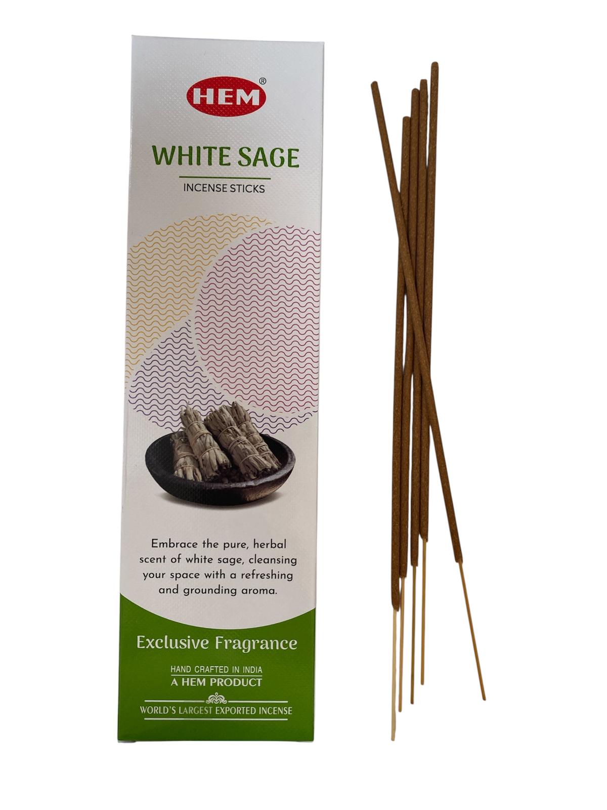 Betisoare parfumate WHITE SAGE, 25g/cutie