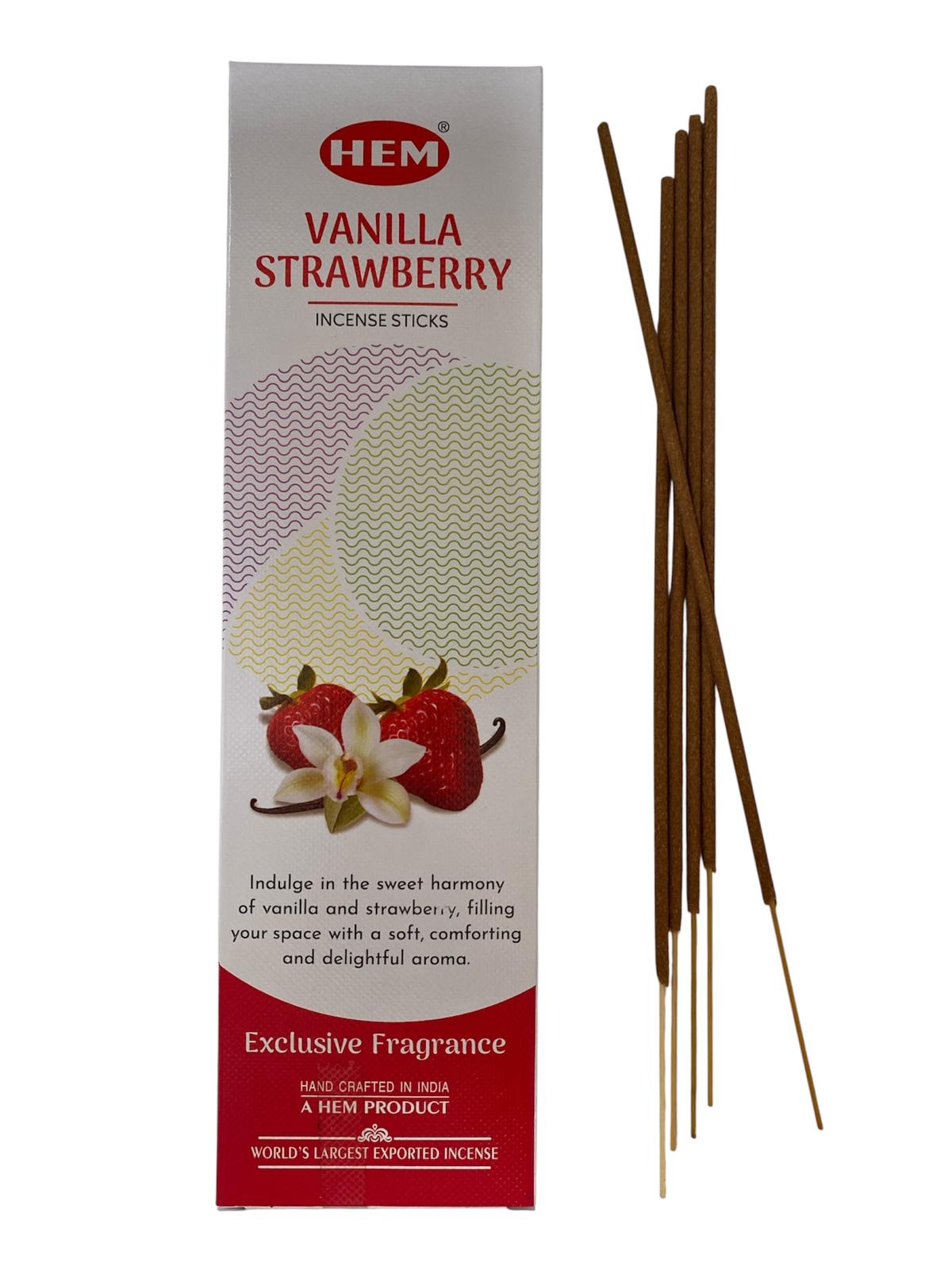 Betisoare parfumate VANILLA STRAWBERRY, 25g/cutie