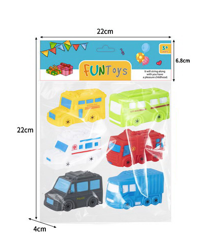 Set de 6 jucarii Piuitor Masinute de Baie 6511110051249 Engros