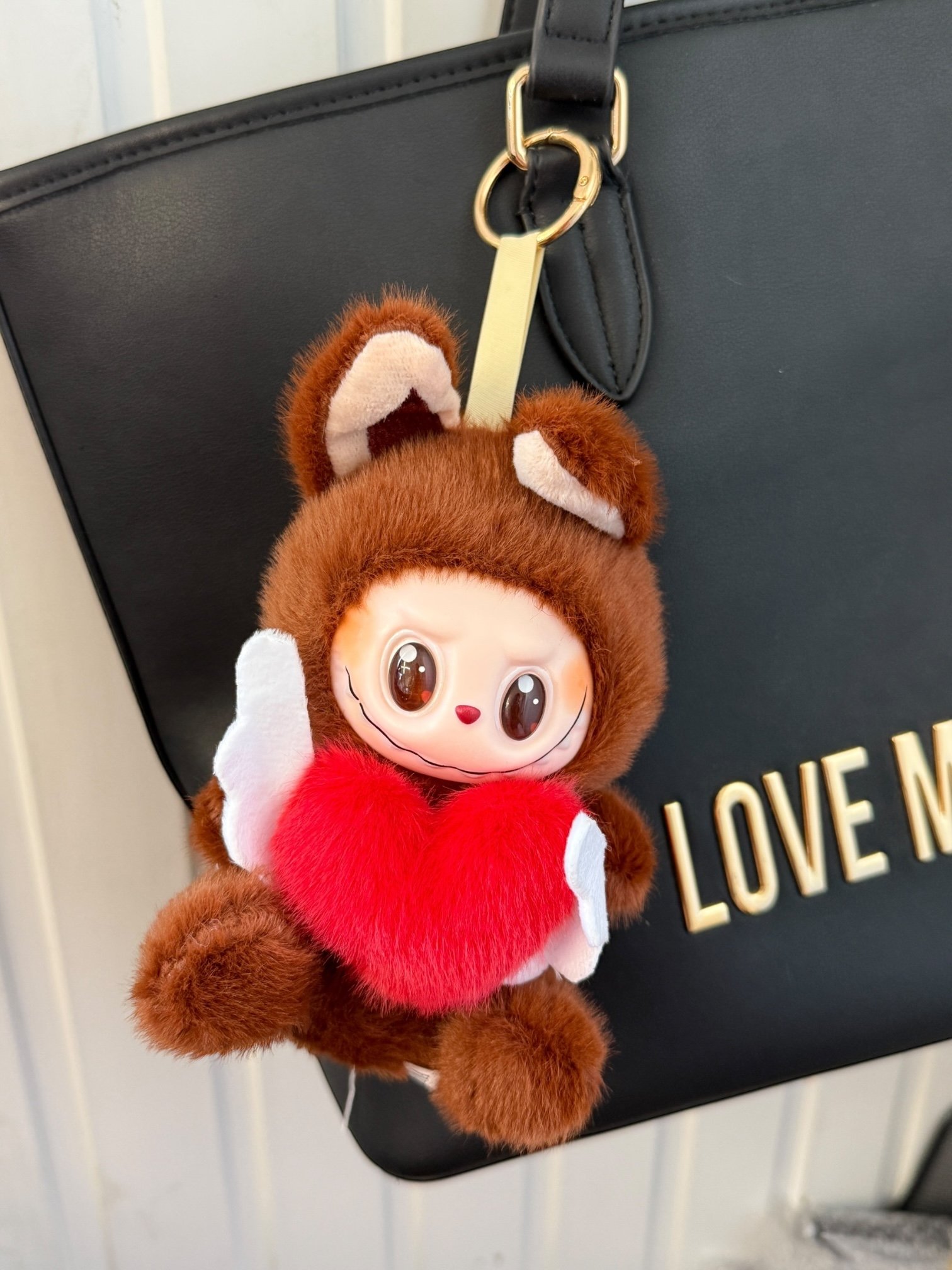 Breloc Labubu Heart, Zimomo edition, Blanita Moale, Accesoriu cu Inimioara, Diverse Modele