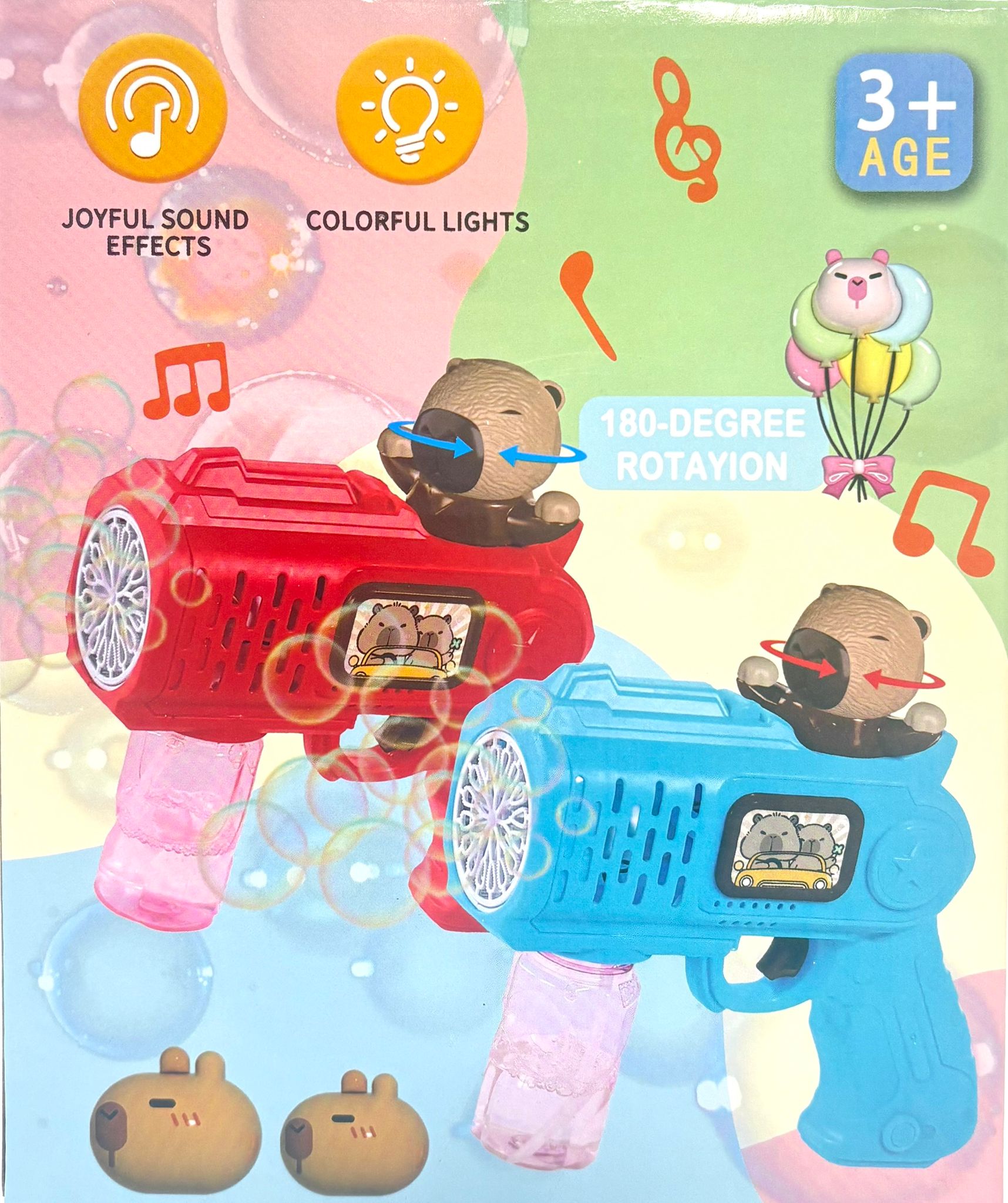 Pistol baloane, Bubble gun cu sapun, Capibara M1