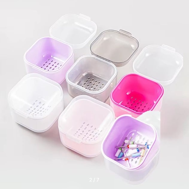 Cutie de sterilizare pentru freze de manichiură, purple Engros