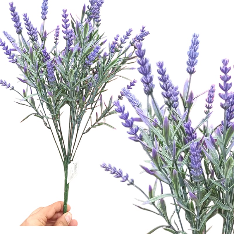 Buchet floare artificiala Lavanda engros 12 fire 40 cm lungime