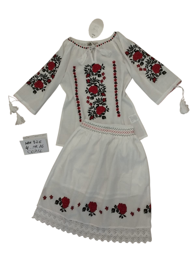 Compleu Engros pentru fete,2 piese, cu model traditional