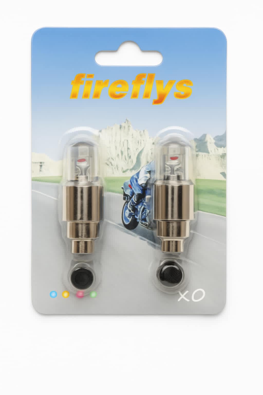Capace luminoase pentru valve roți – Fireflys (Set 2 bucăți) Engros