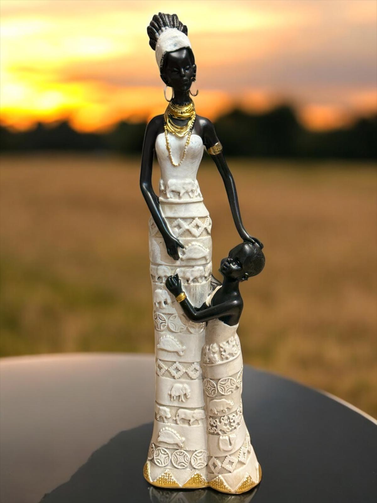 Decorațiune Engros din rășină, mama si copil, 33 cm