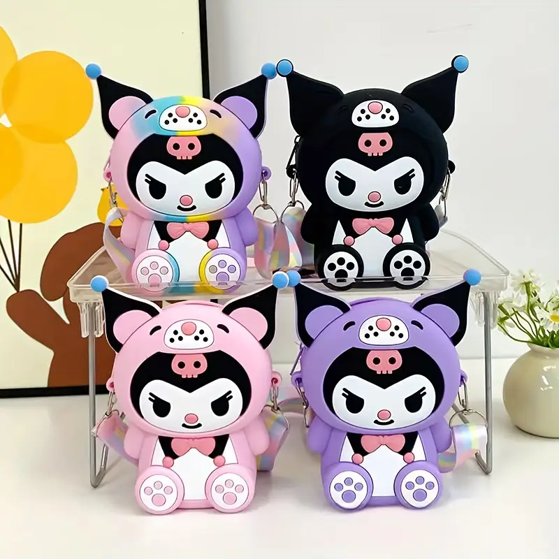 Gentuță Kuromi pentru Fetițe – Mini Poșetă Adorabilă cu Baretă Reglabilă,En-gros