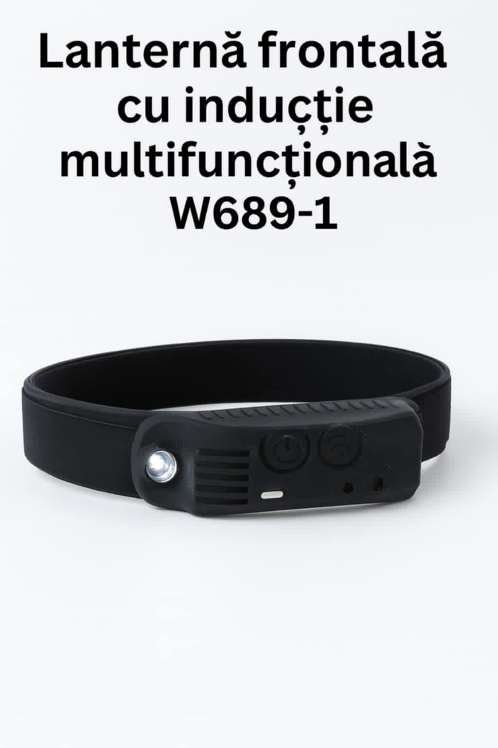 Lanternă frontală cu inducție multifuncțională W689-1 Engros