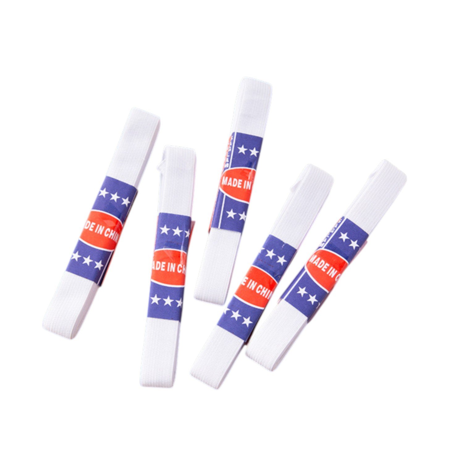 Elastic Alb 2mx2.5cm pentru Uz General 5/set Croitorie și Confecții Engros
