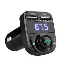 Transmițător FM auto multifuncțional wireless X8 cu MP3, Bluetooth și încărcător USB Engros