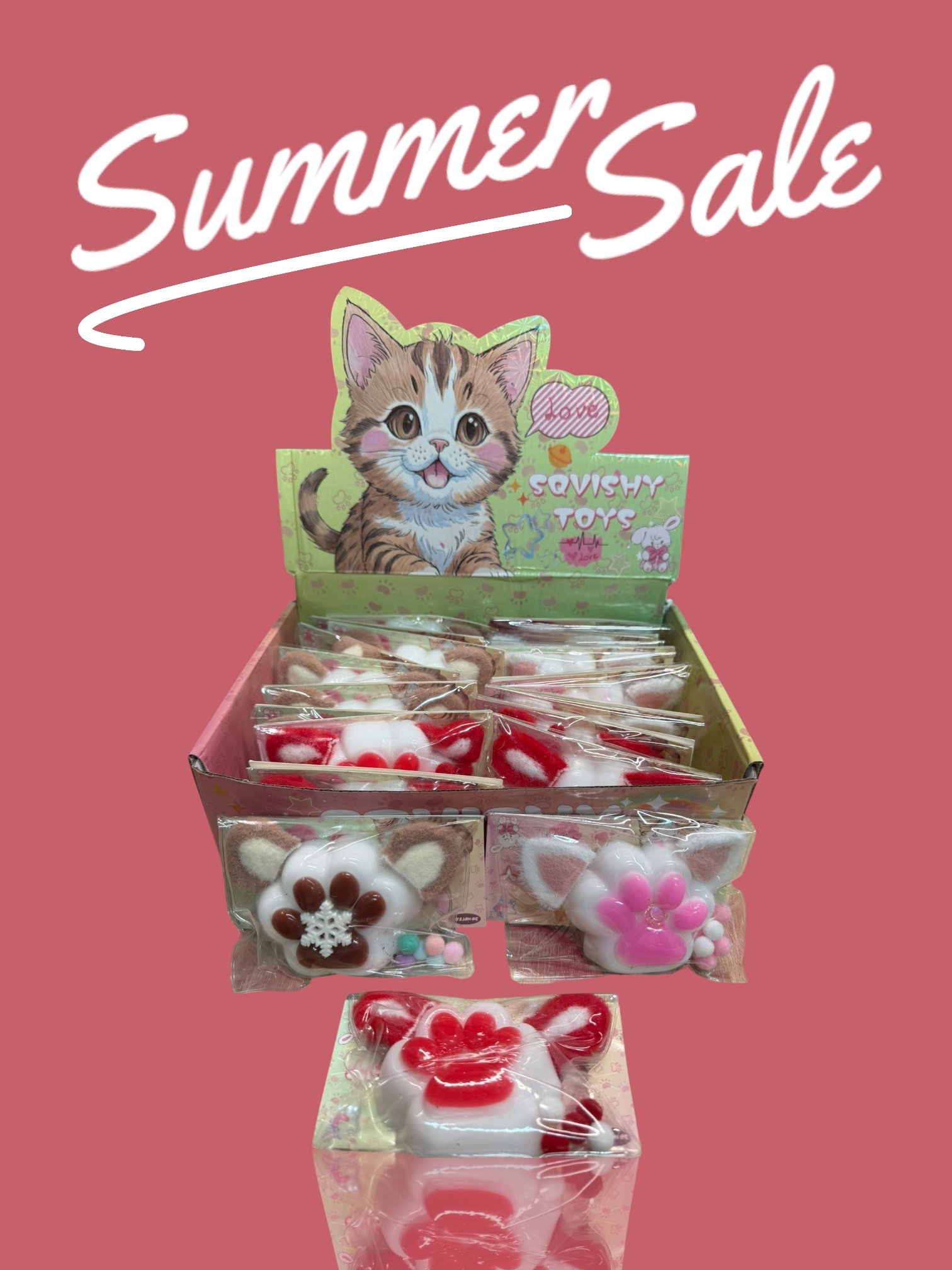 Squishy Cat Paw – Lăbuță Pufoasă cu Urechi de Pisică,En-gros