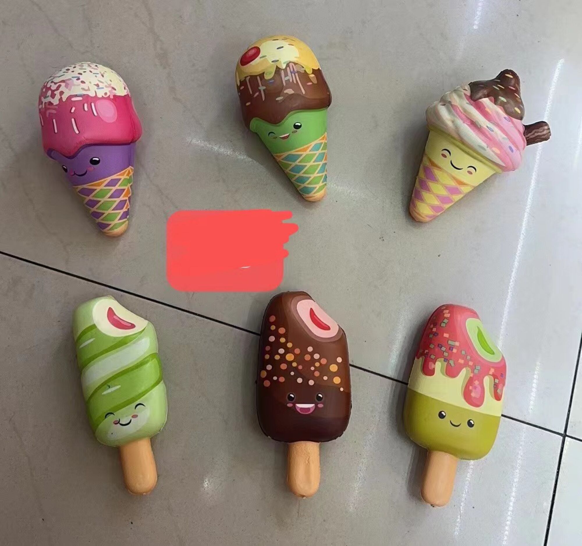 Jucărie Antistres Squishy în Formă de Înghețată