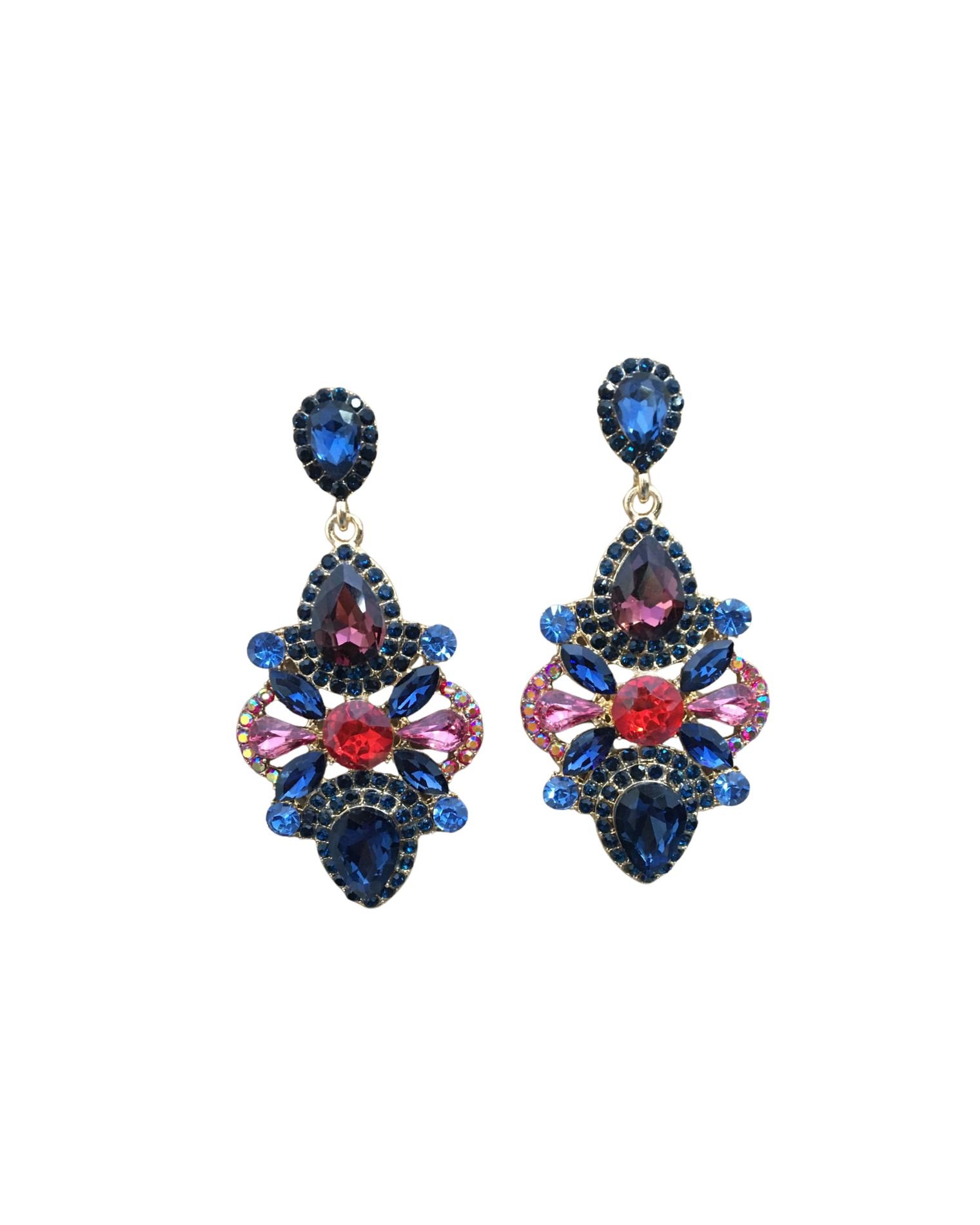 Cercei statement „Royal Bloom” – Explozie de culoare regal? M2097101023 Engros