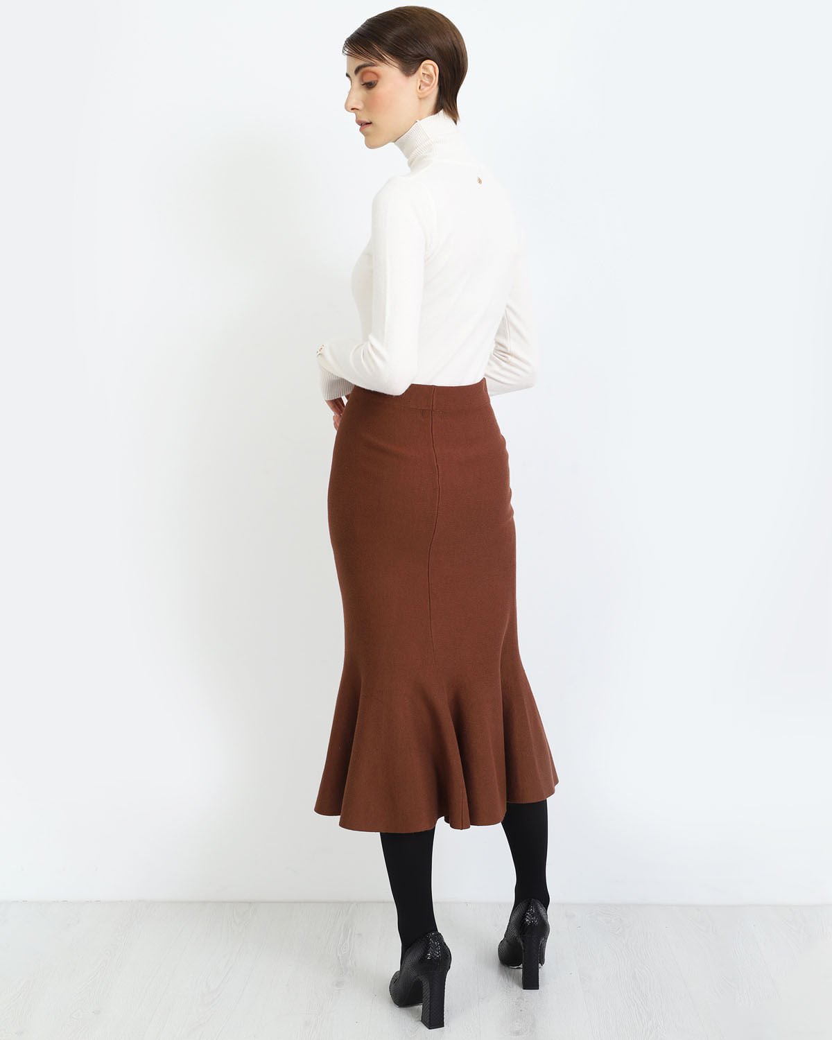 Fusta DOCA din tricot cu talie elastica 39005001 Engros