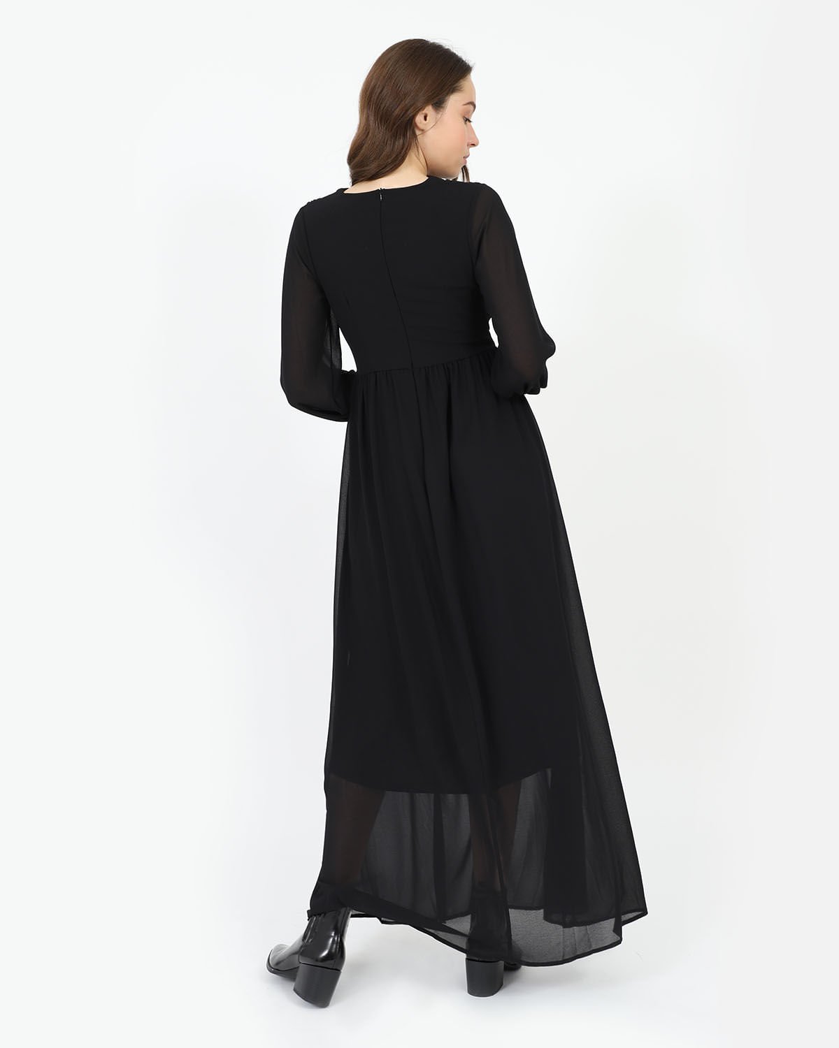 Rochie Doca cu maneca lunga si fermoar la spate Engros