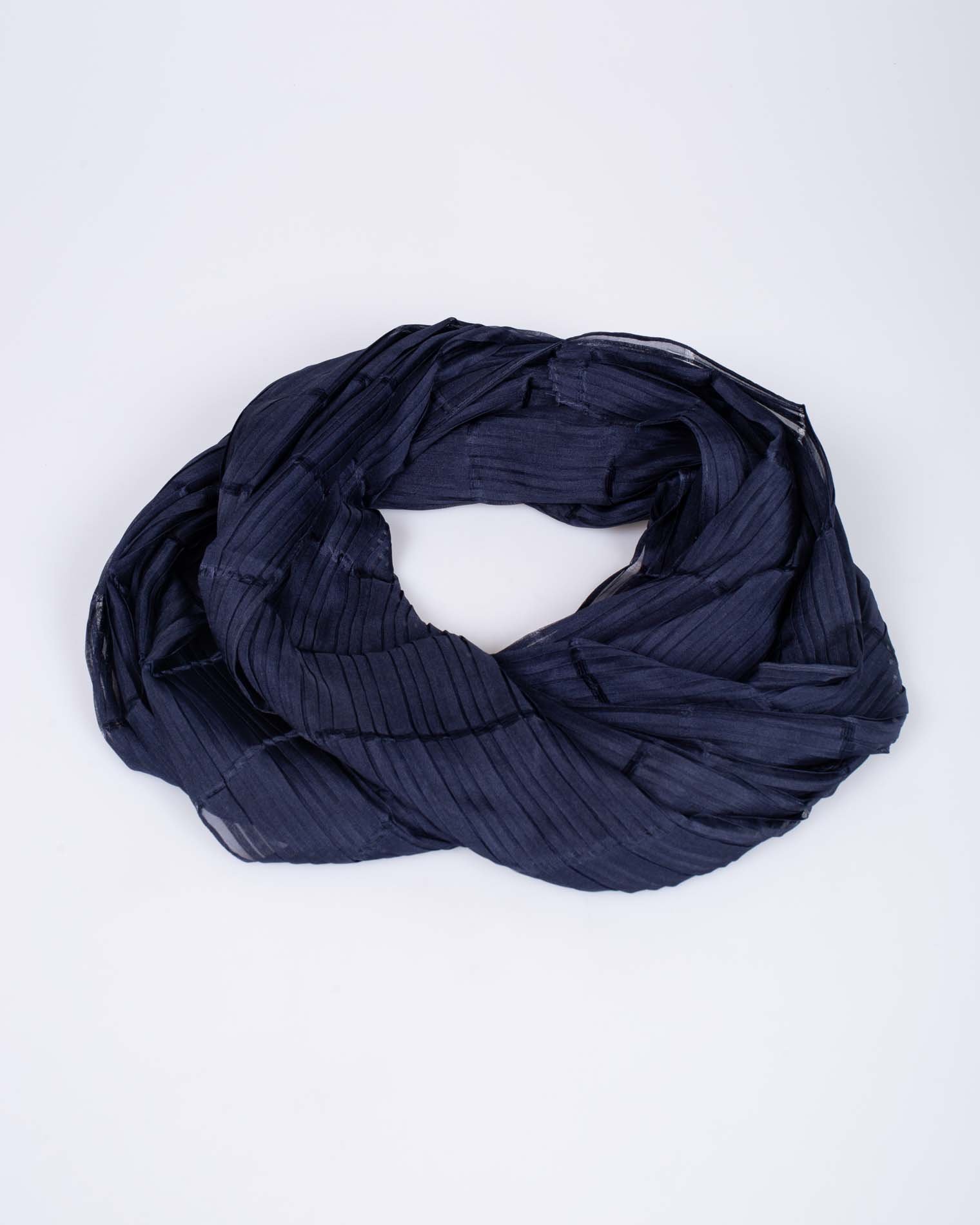 Esarfa bleumarin plisata Engros