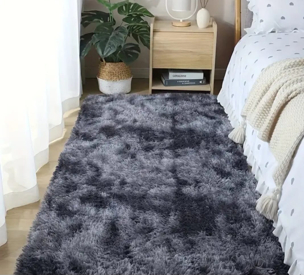 Covor Fluffy de Lux, 160 x 250 cm, Gri Inchis