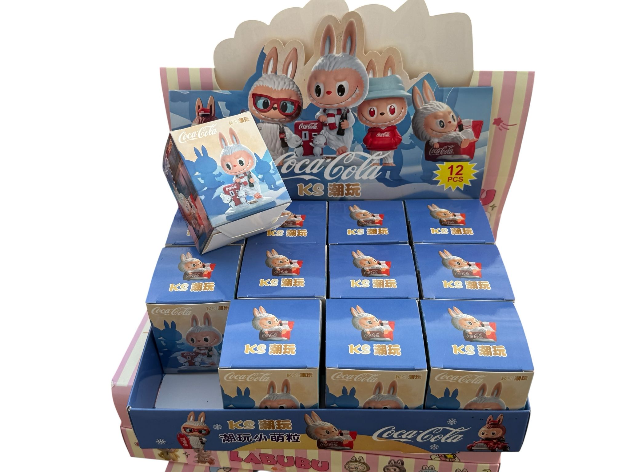 Blindbox cu figurina bubu simpatic, editie de iarna, modele combinate,  en-gros