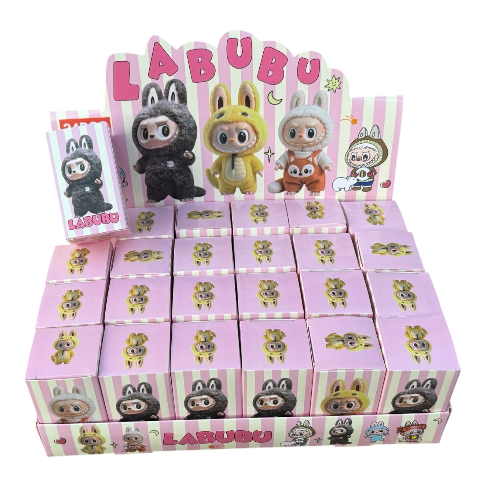 Figurina dragalasa bubu costumat in animalute diverse, blindbox, en-gros