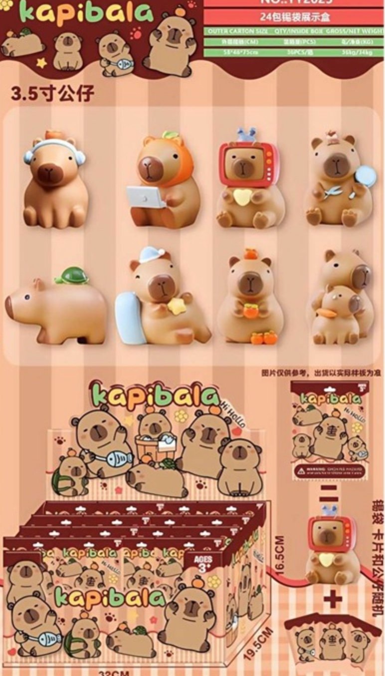 Plic surpriză cu figurină Kapibala Capybara engros