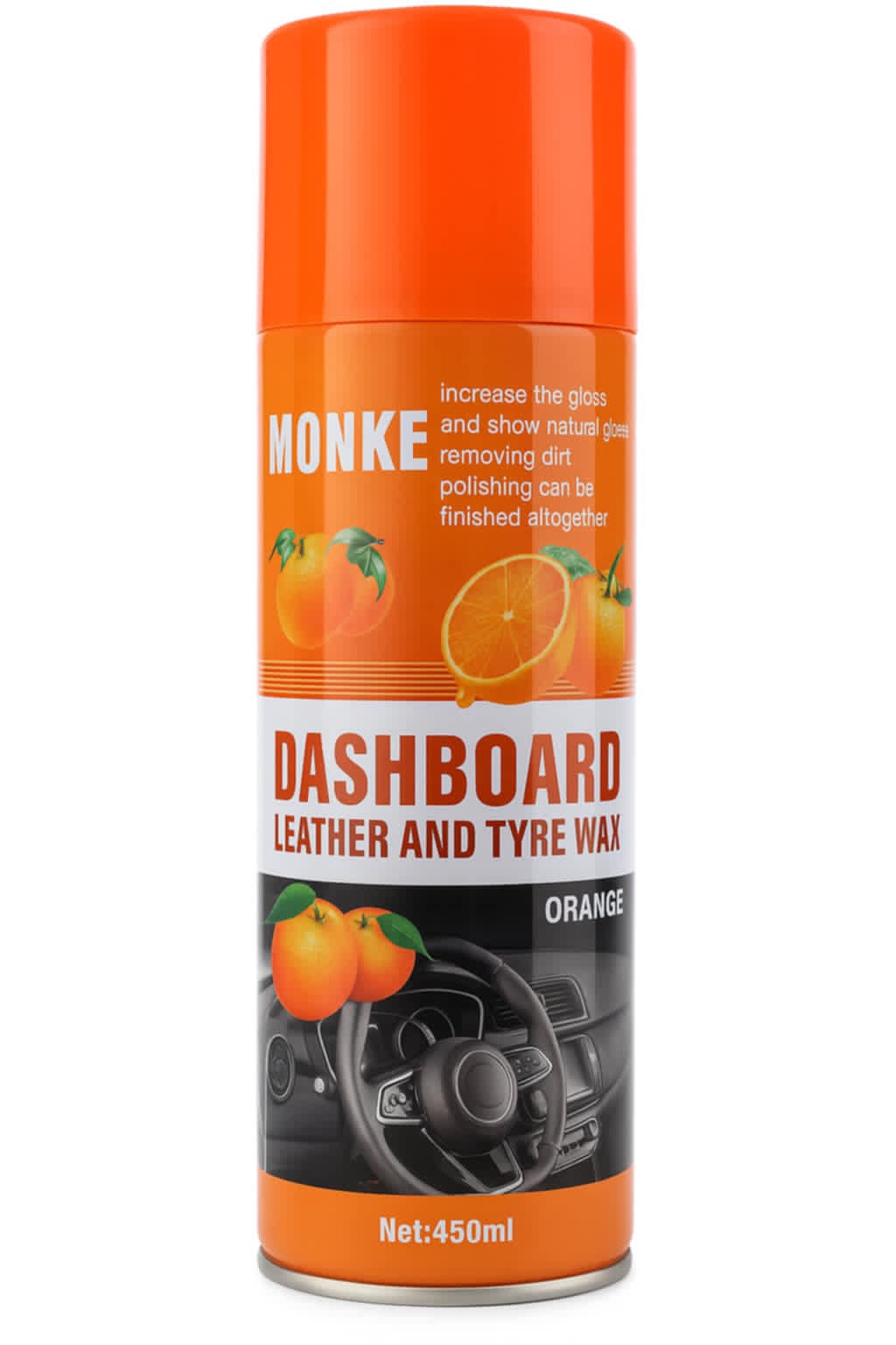 MONKE Ceară pentru Bord, Piele și Anvelope – Aromă de Portocale Engros