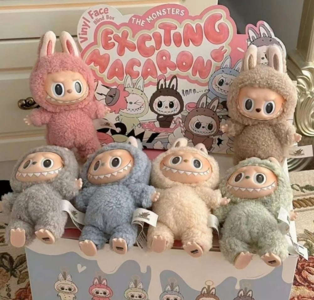Labubu Exciting Macaron Blind Box – surpriza dulce, figurina misterioasa si adorabila de colectie, En-gros