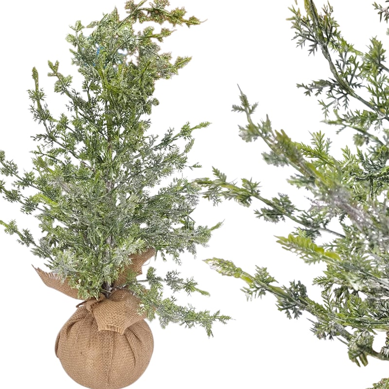Decoratiune pentru casa Craciun,Molid artificial cu sclipici 55cm inaltime
