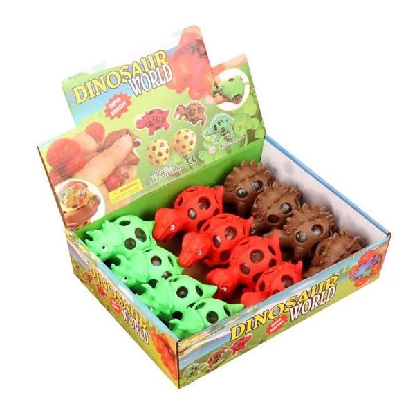 Jucărie Antistres Tip Păianjen – Squishy cu Bile Gel, Set Display 12 bucăți