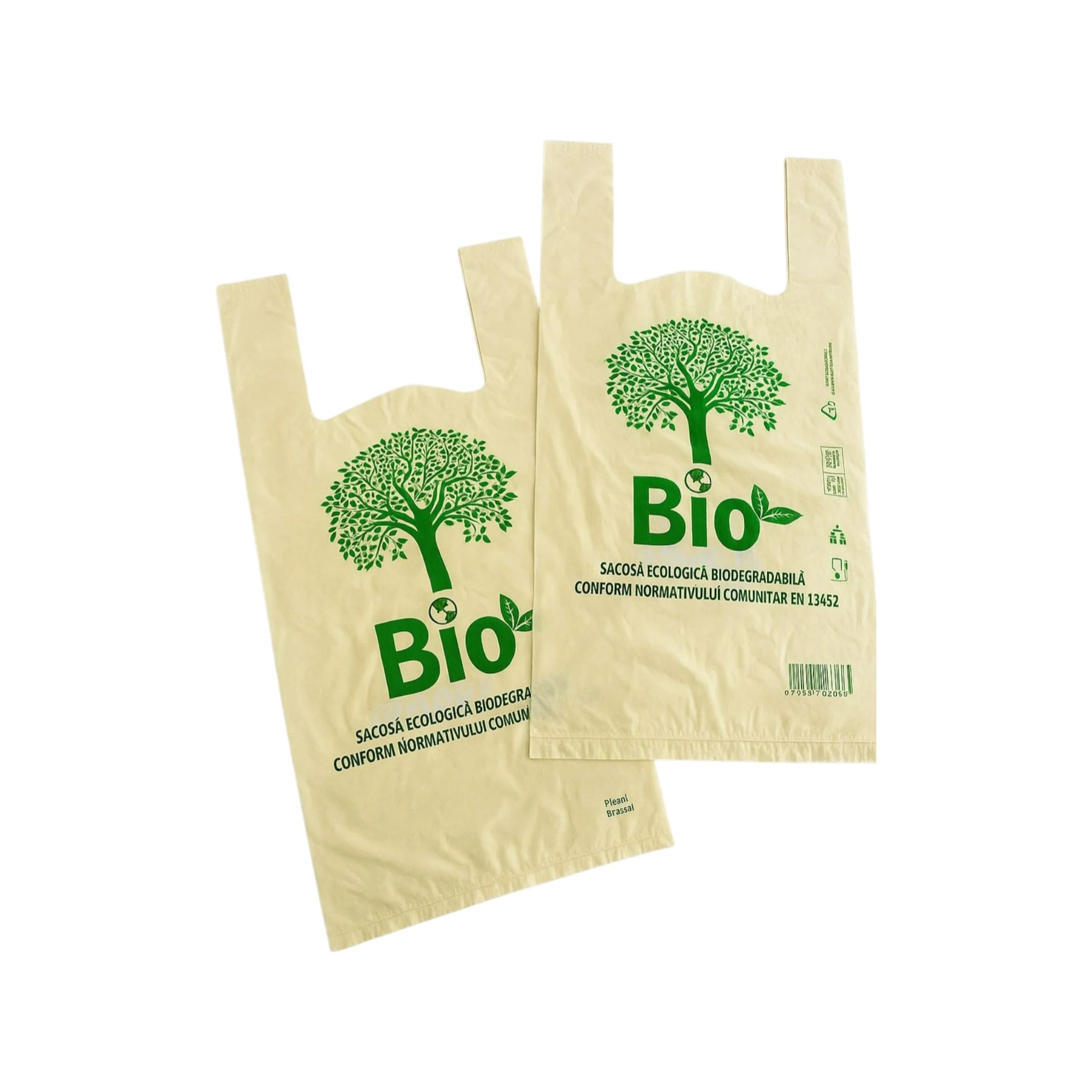 SACOSA ECOLOGICA BIODEGRADABILA MICA 24X20CM-(100BUC/SET)