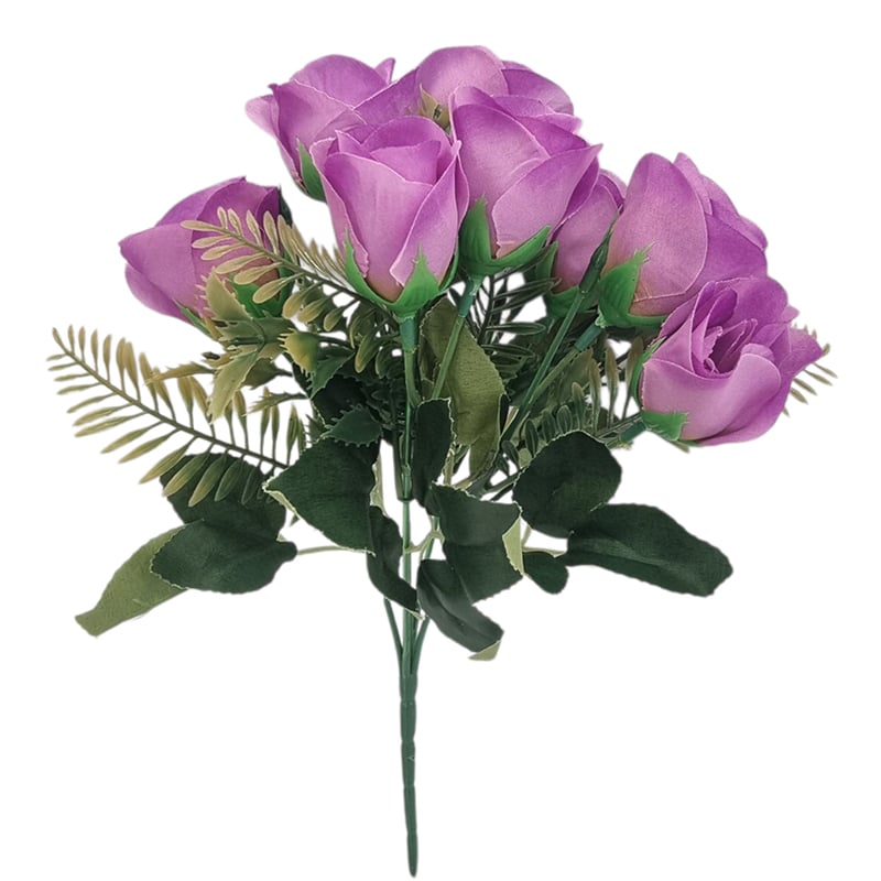 Buchet floare artificiala Trandafir engros 5 fire 30 cm lungime