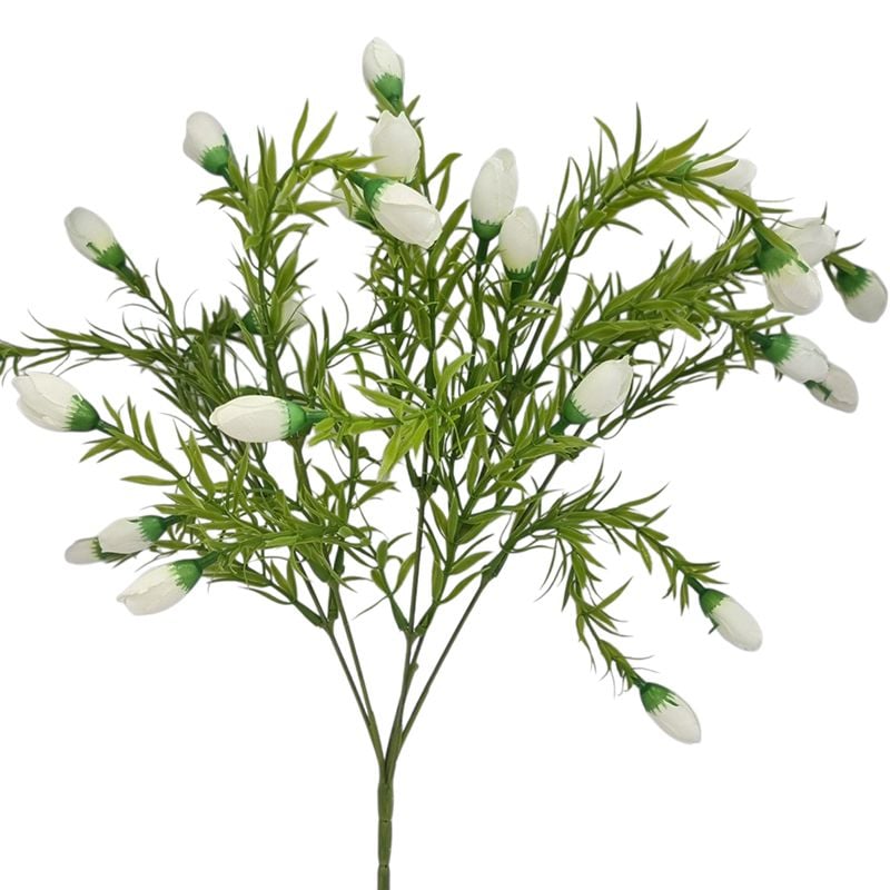 Buchet floare artificiala Trandafirasi cu 5 fire 40 cm lungime