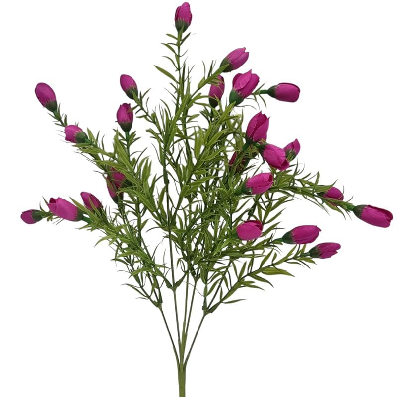Buchet floare artificiala Trandafirasi cu 5 fire 40 cm lungime