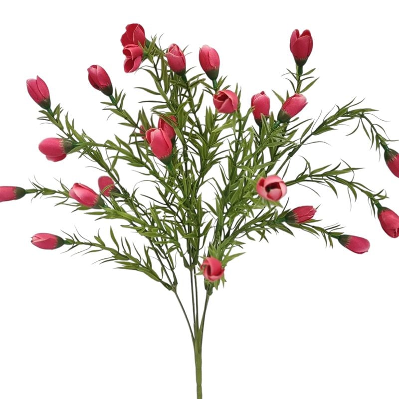Buchet floare artificiala Trandafirasi cu 5 fire 40 cm lungime