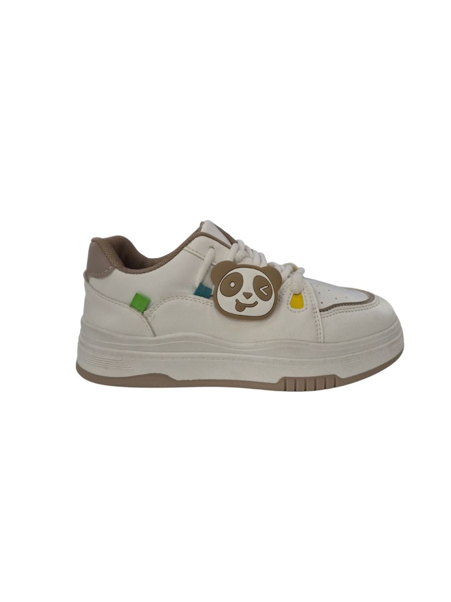 Adidasi Dama si Adolescenti, Piele Ecologica, Inchidere Siret, Accesoriu Detasabil, Marimi 36-41, Engross, 8buc/bax, Alb