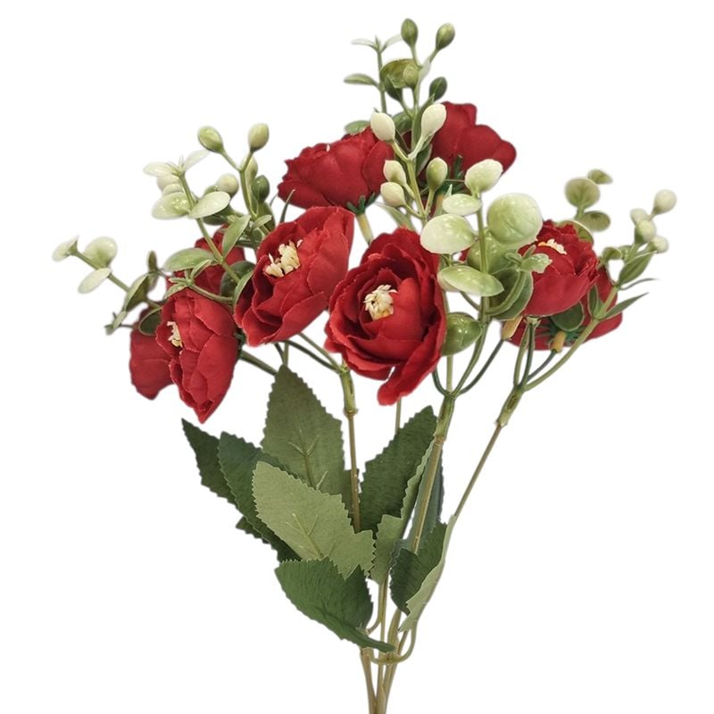Buchet floare artificiala Trandafiri,engros 5 fire 33 cm lungime buchet