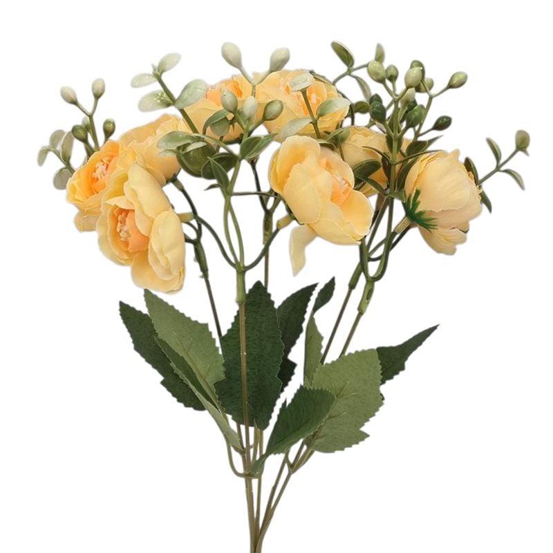 Buchet floare artificiala Trandafiri,engros 5 fire 33 cm lungime buchet