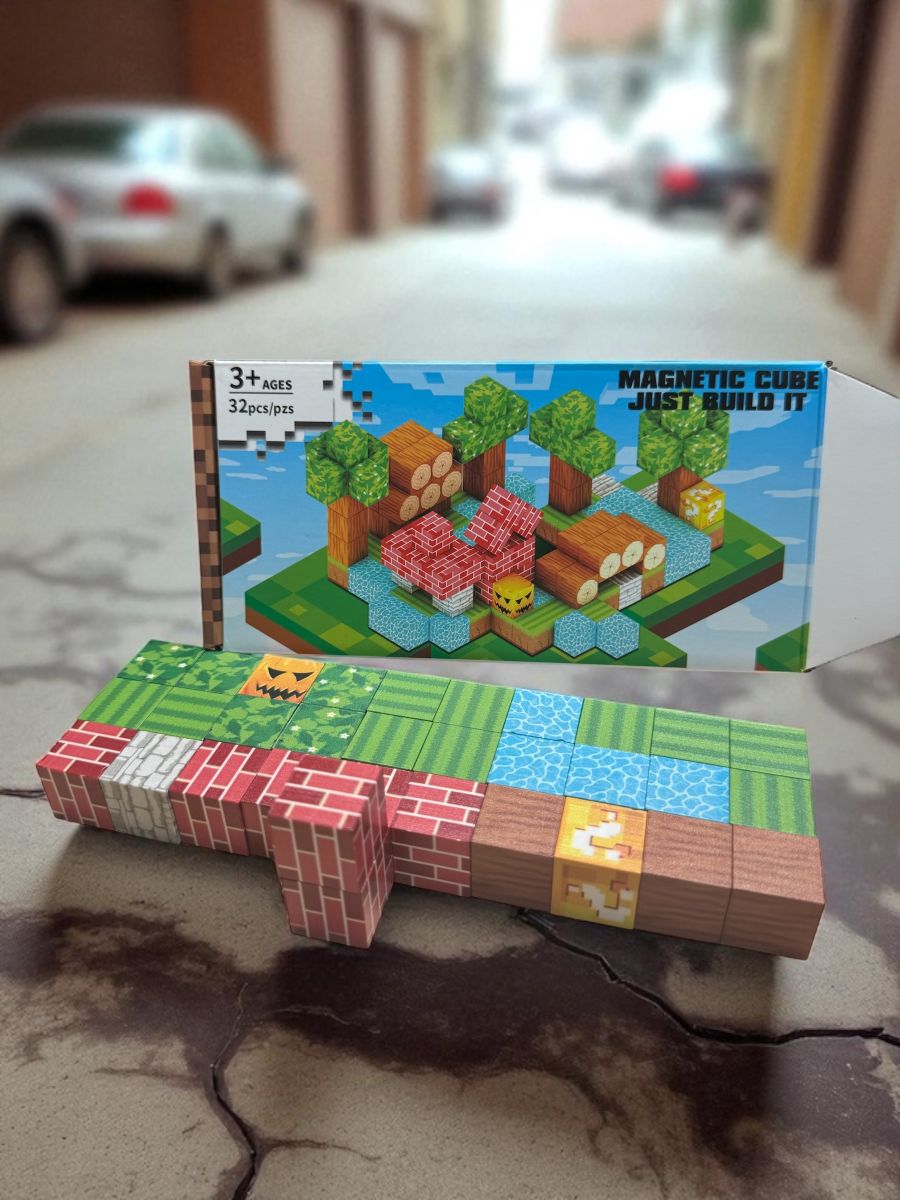 Set Magnetic Cube – Construiește-ți propria lume pixelată,En-gros