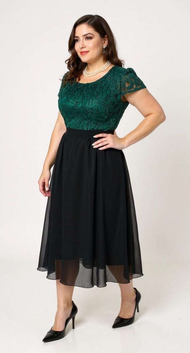 Rochie eleganta engros din dantela cu voal
